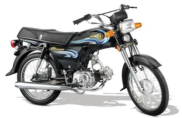 Yamaha Dhoom YD70 New Model shape and look in black