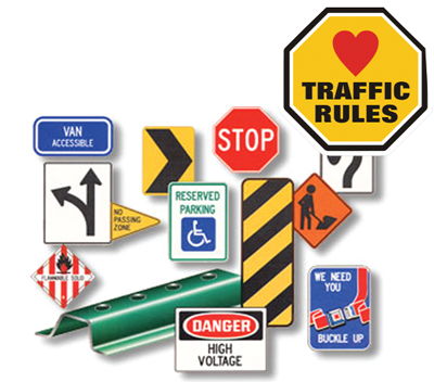 Traffic Signs in Pakistan for Driving Test