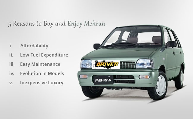 Top 5 reasons to buy Suzuki Mehran Car
