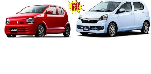 Daihatsu Mira VS Suzuki Alto Comparison