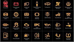 car symbols and names on dashboard