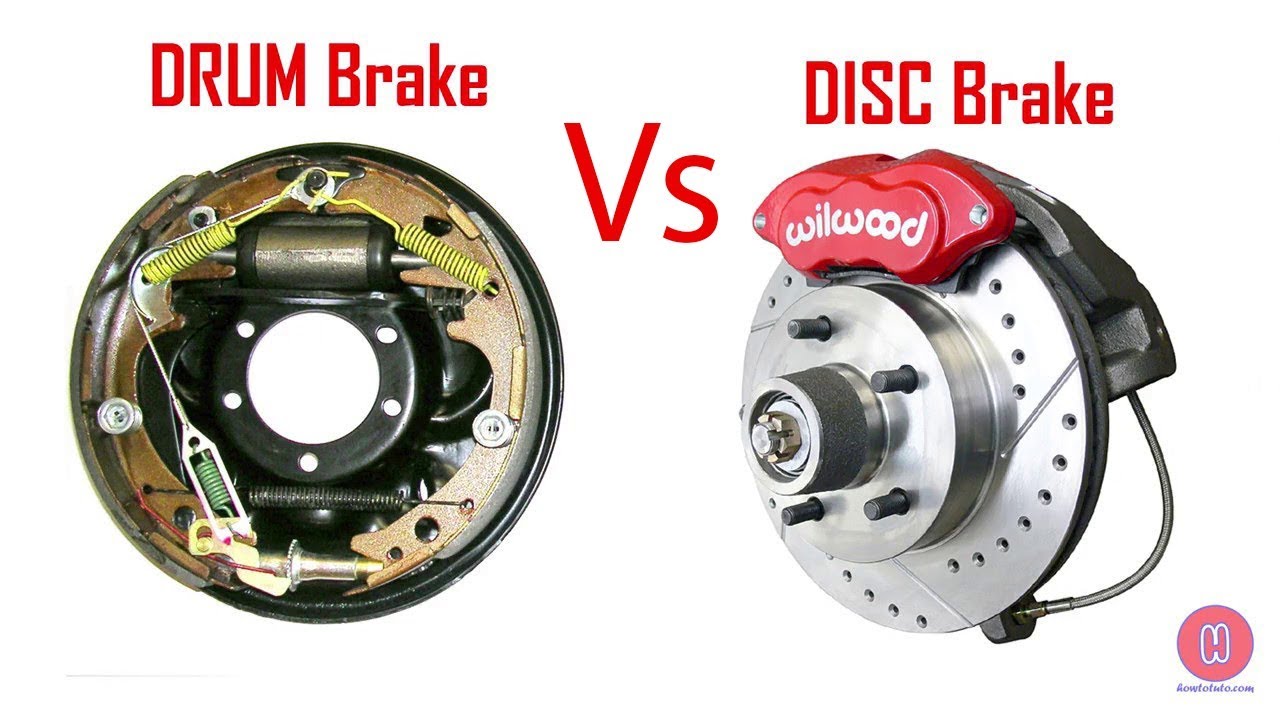 disc brake chirper leading or trailing