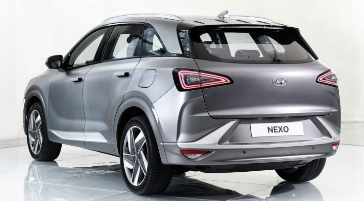 Hyundai Nexo Hydrogen Car back view