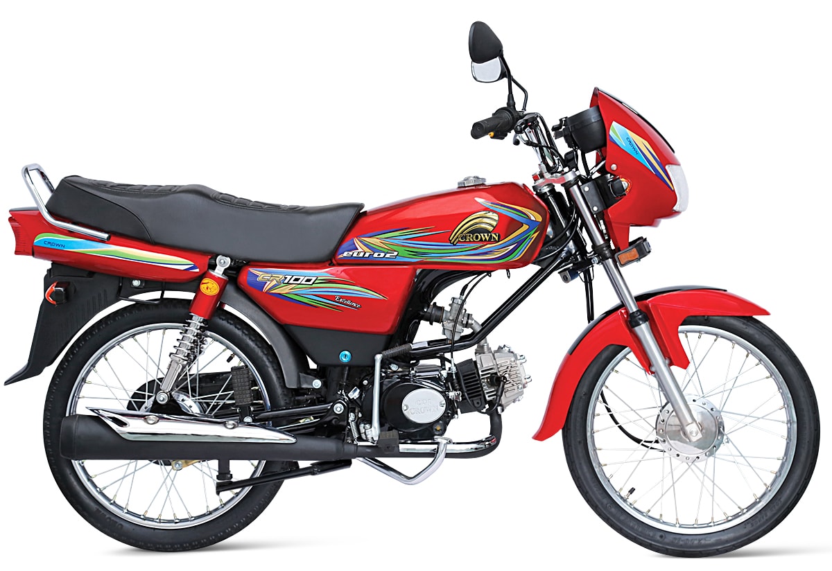 Crown CRLF Deluxe 100cc 2020 Price in Pakistan New Model Shape Feature Color Mileage Detail