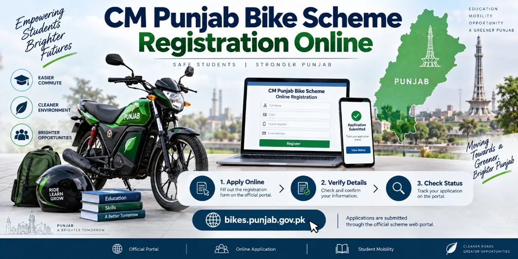 CM Punjab Bike Scheme Registration Online